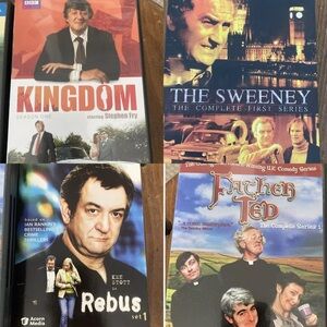 British DVD Collection - father Ted S01, Rebus S01, Kingdom S01, the Sweeney S01